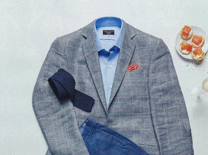 Blue Oxford Cotton Shirt in Gentleman’s Journal - Emma Willis