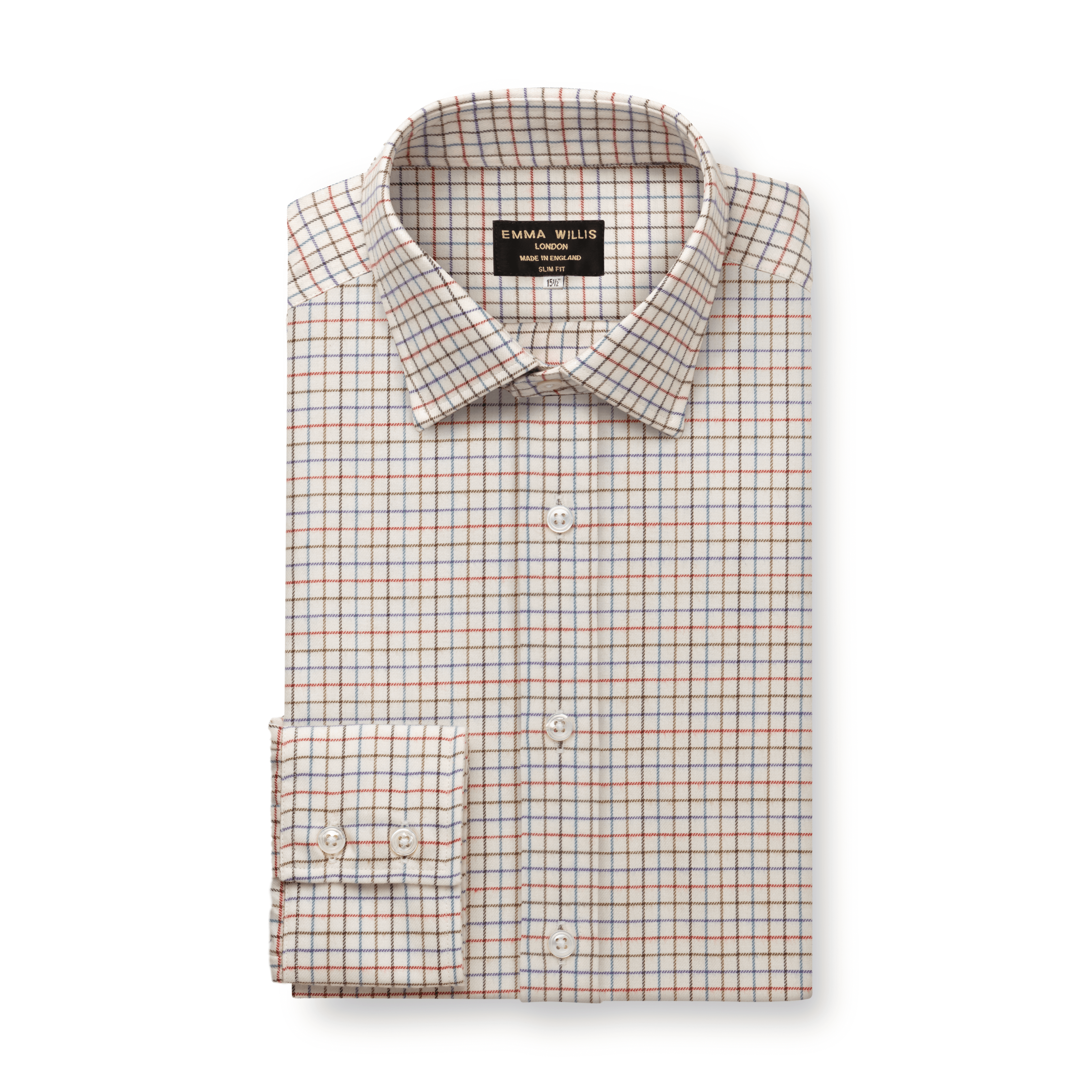 Blue/Wine Country Check Cashmerello Shirt