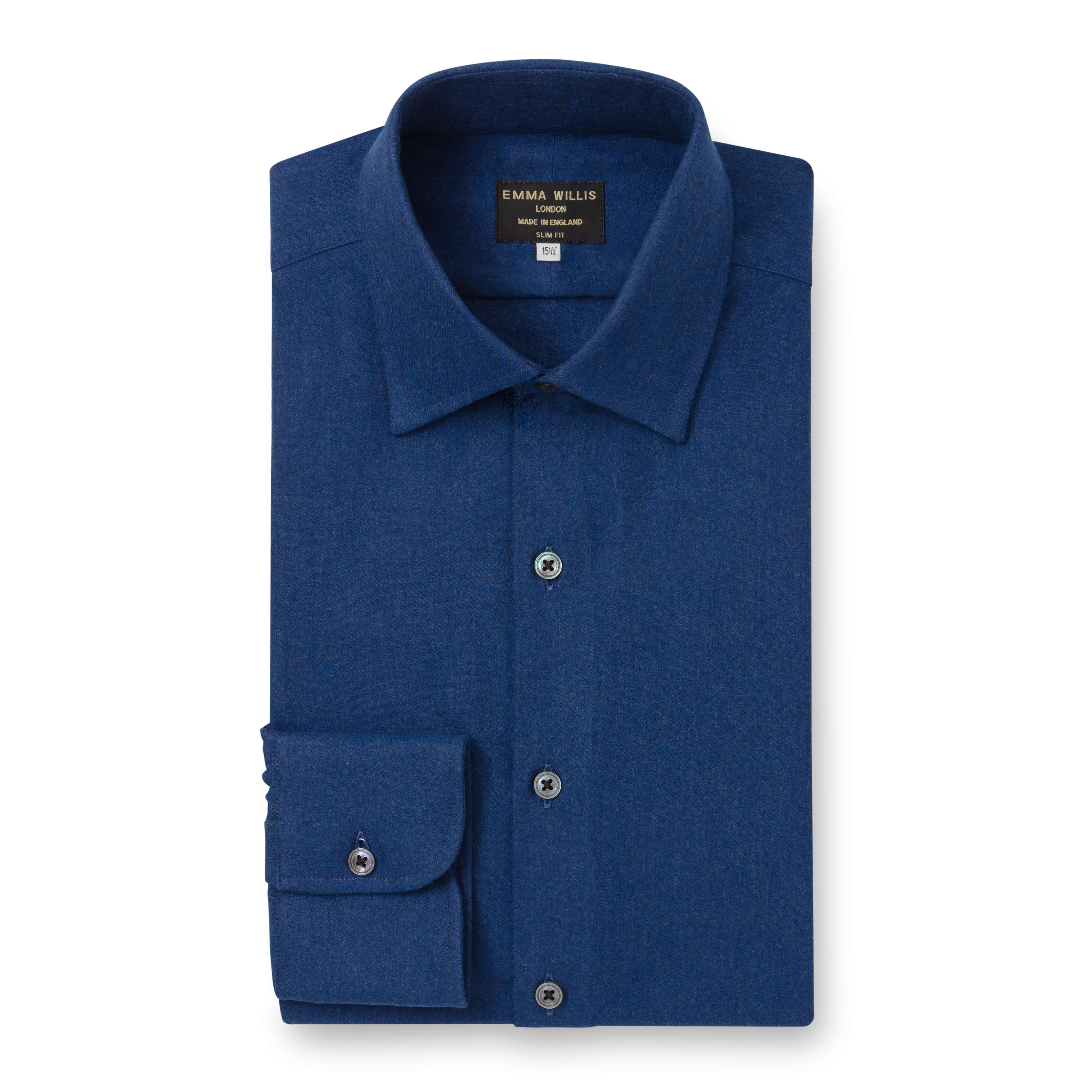 Prussian Brushed Cotton Shirt