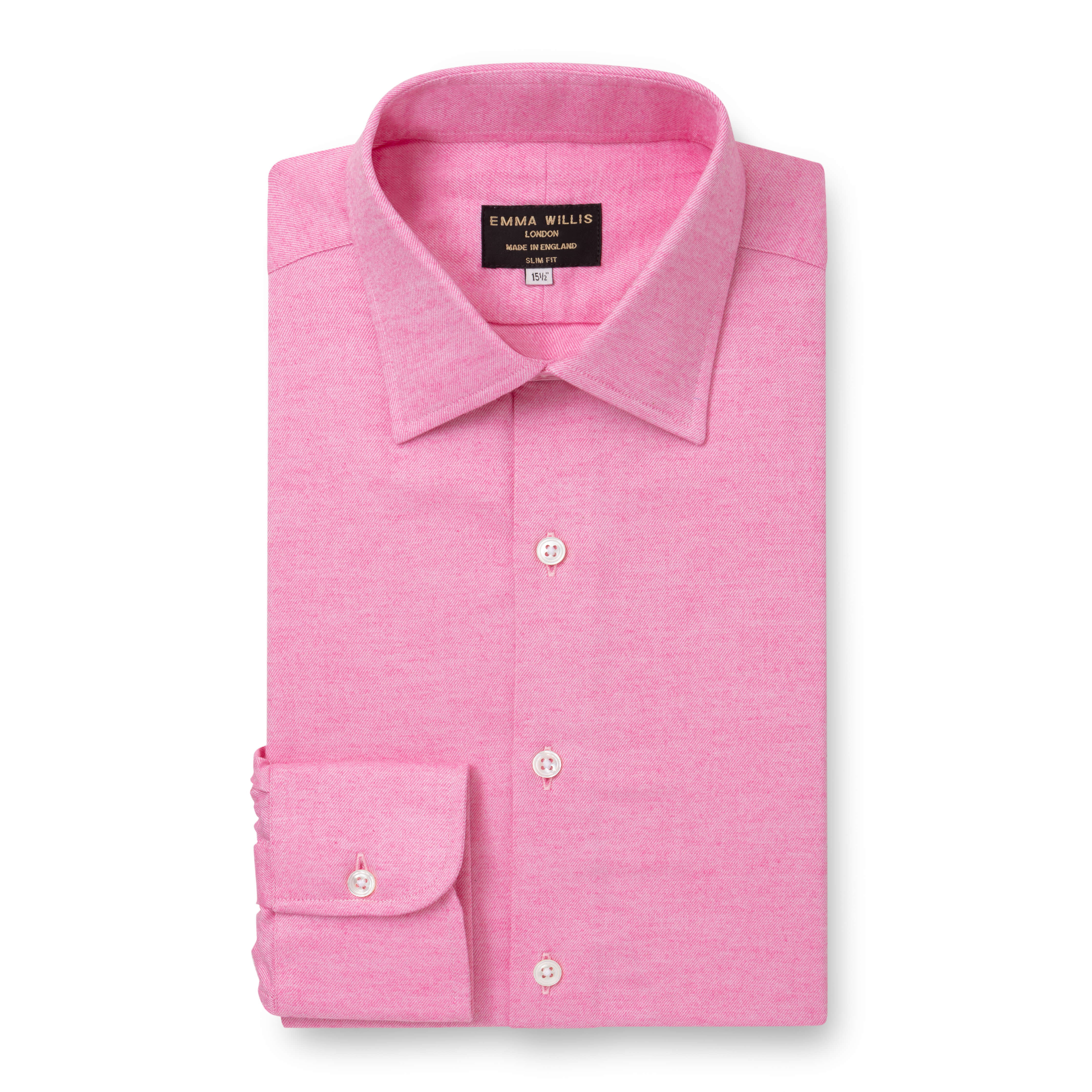 Plain Rose Brushed Cotton Shirt