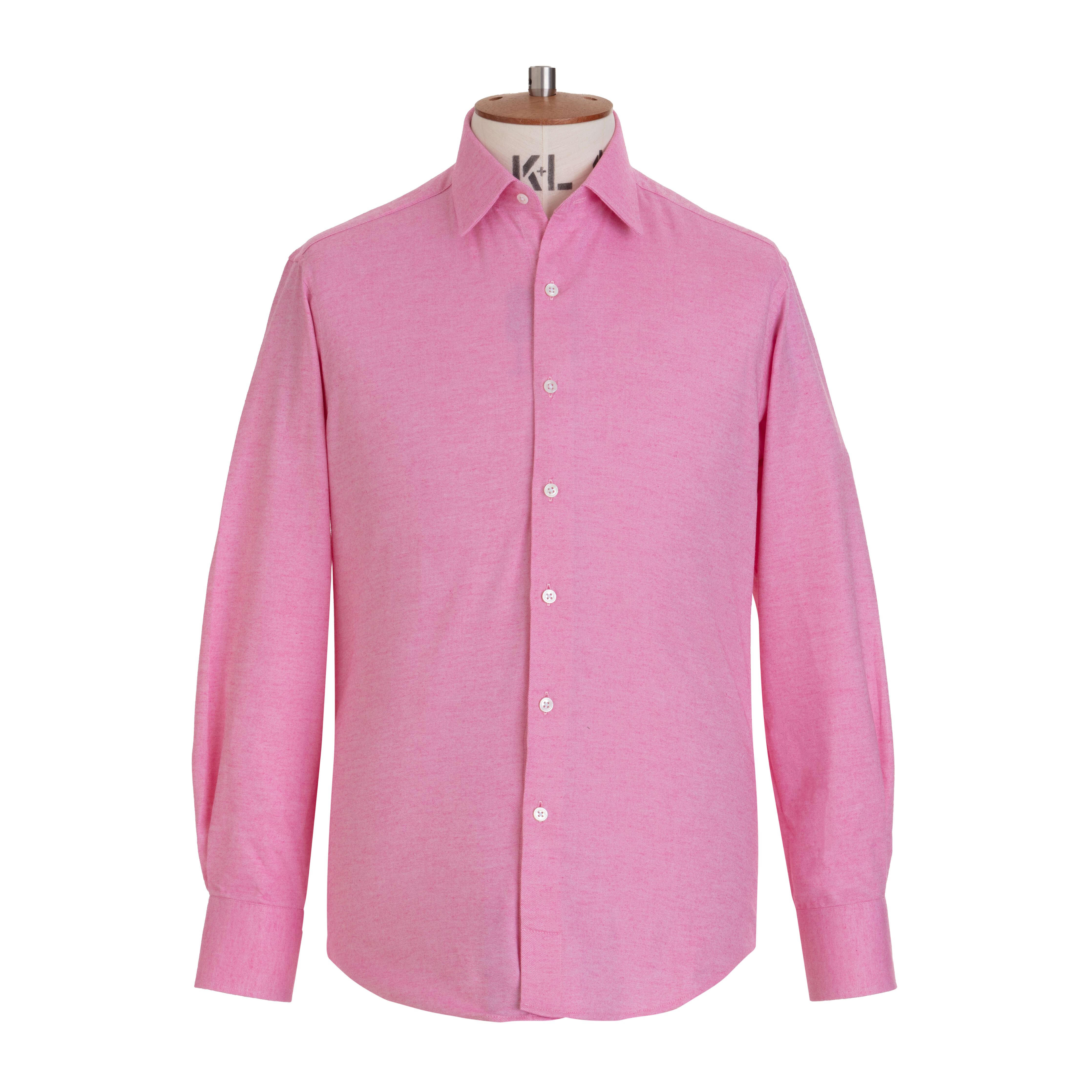 Plain Rose Brushed Cotton Shirt