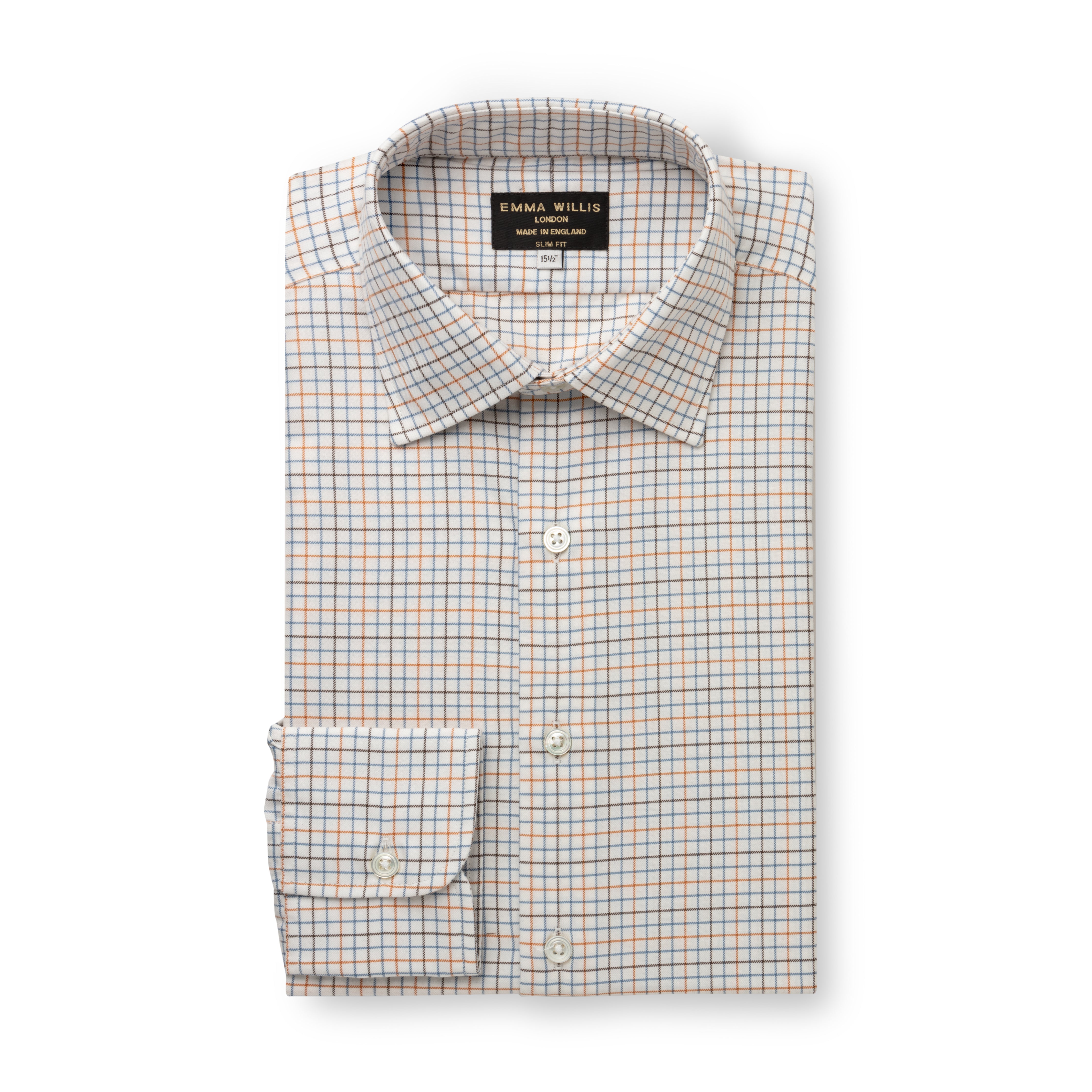 Sky/Ochre Country Check Flanello Shirt