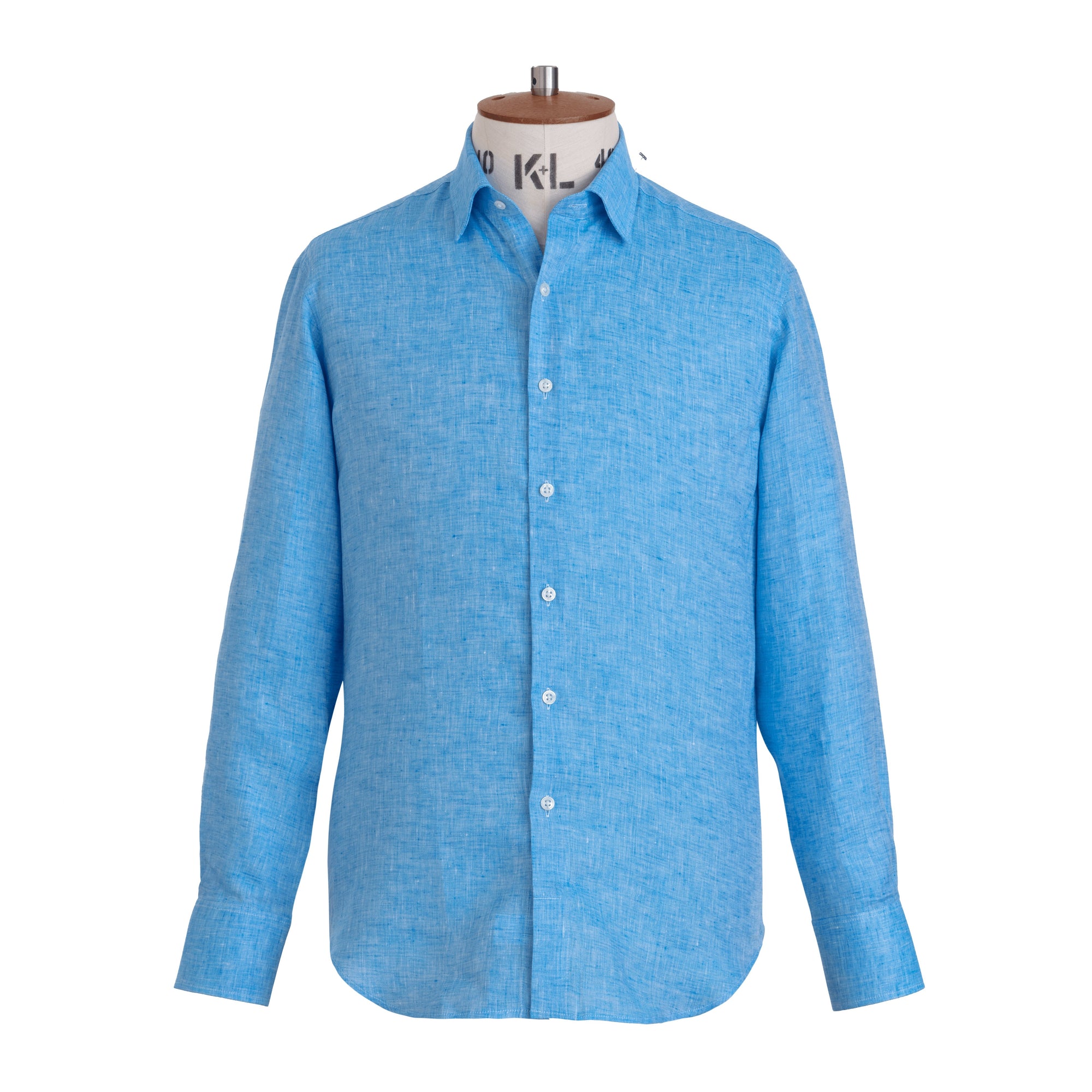 Ready to Wear Aqua Linen Shirt - Emma Willis