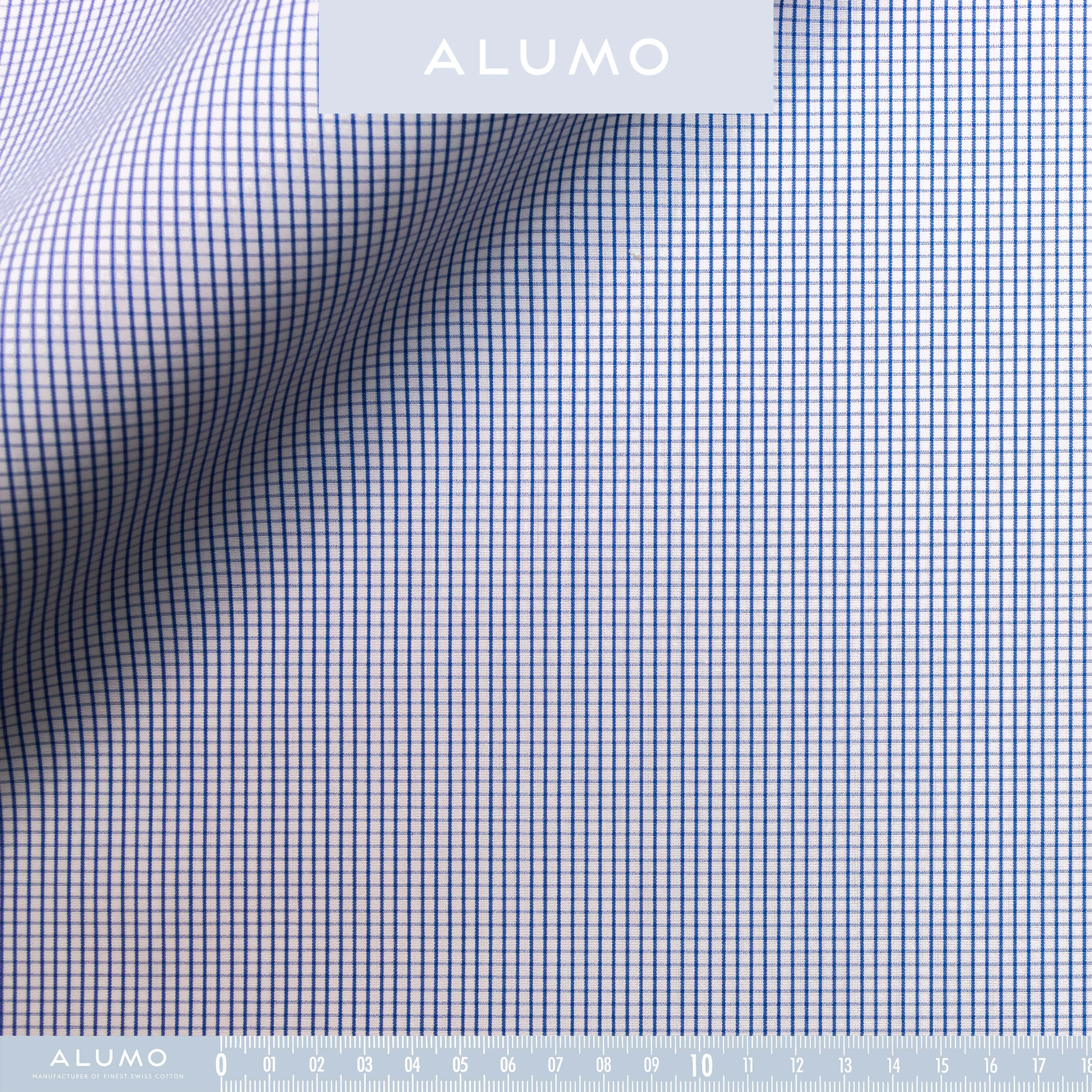 Blue Windowpane Check Supraluxe - Emma Willis