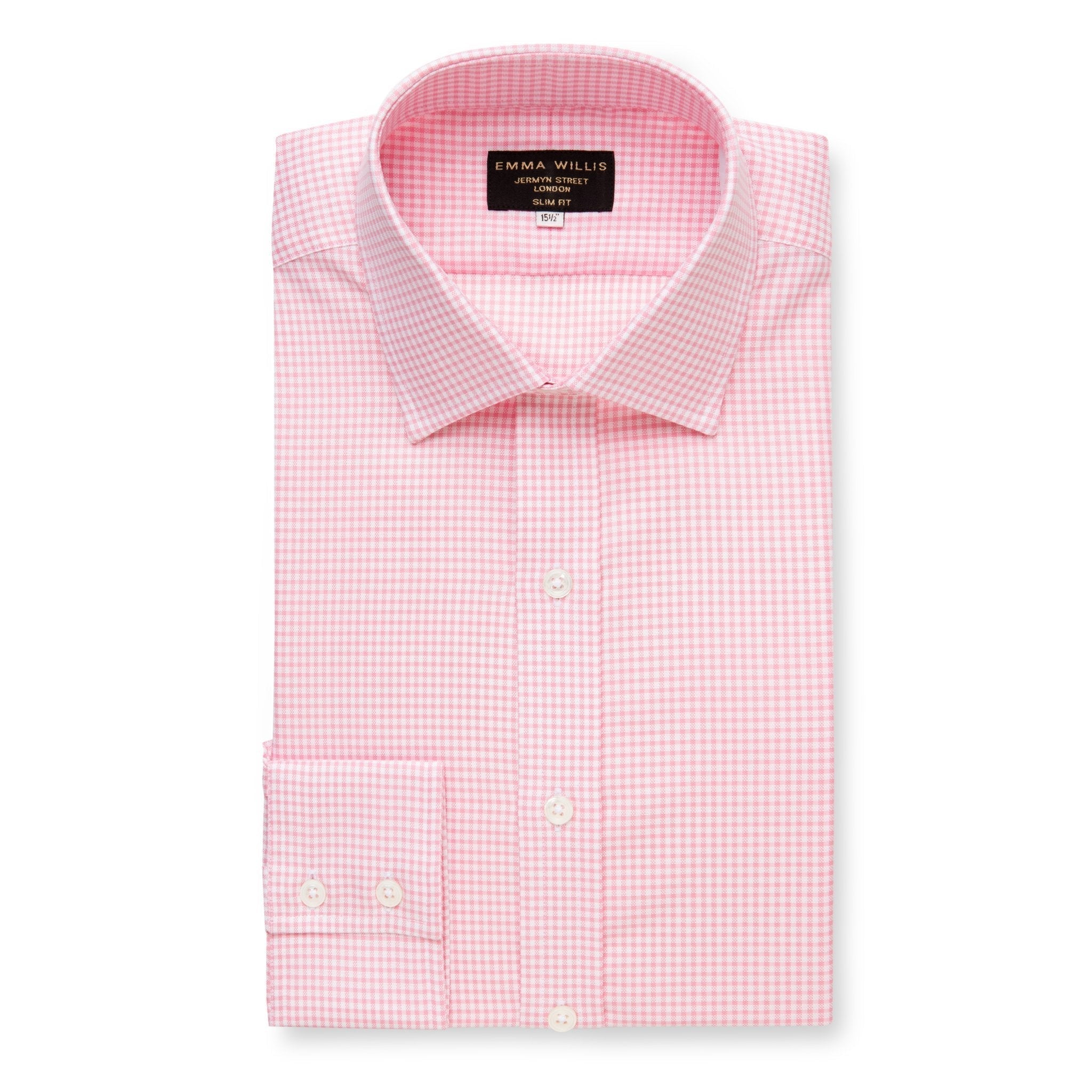Pink Oxford Check Cotton Shirt - Emma Willis