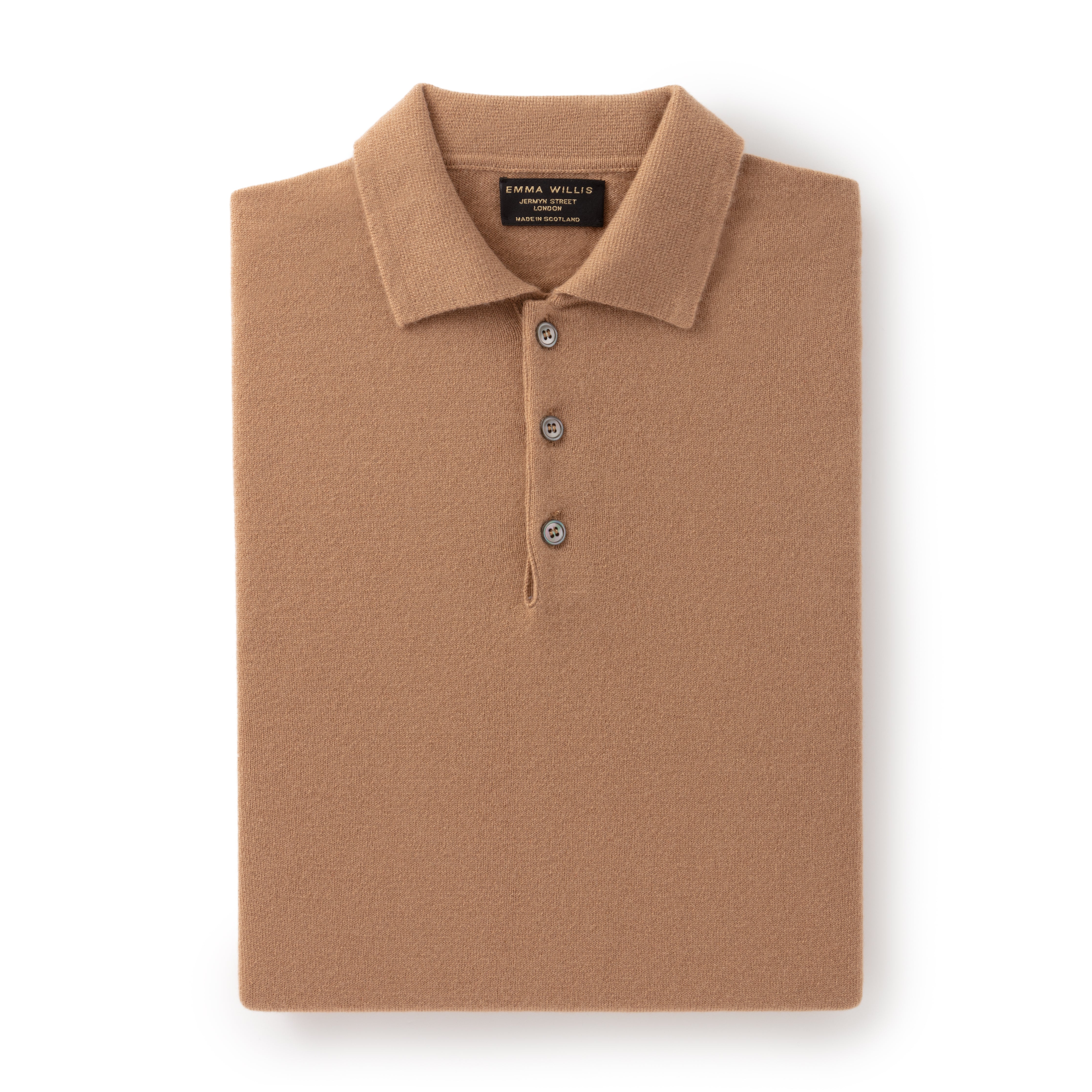 Camel Cashmere Polo - Emma Willis