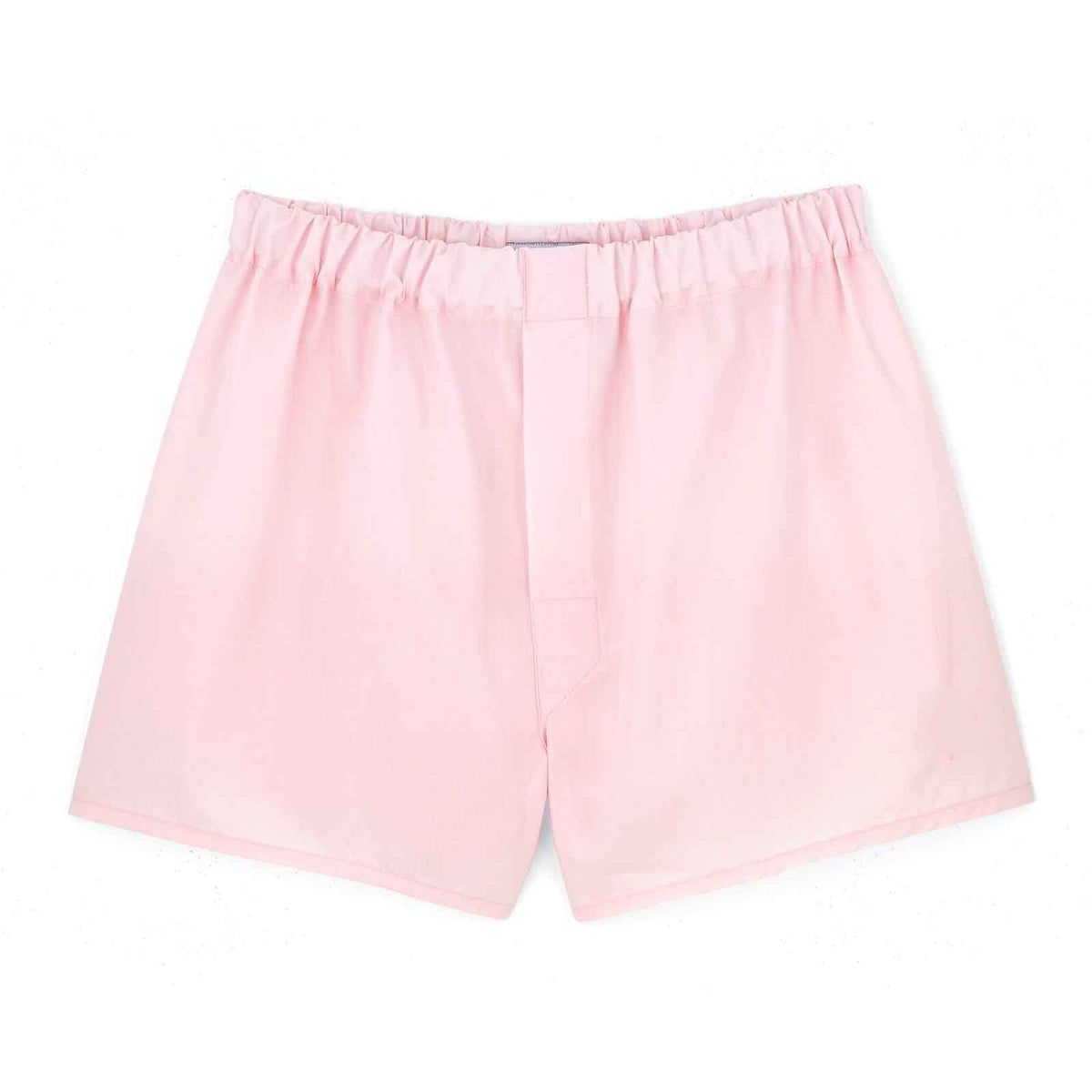 Biagio Mens Solid Light Pink Color BOXER 100% Knit Cotton Shorts