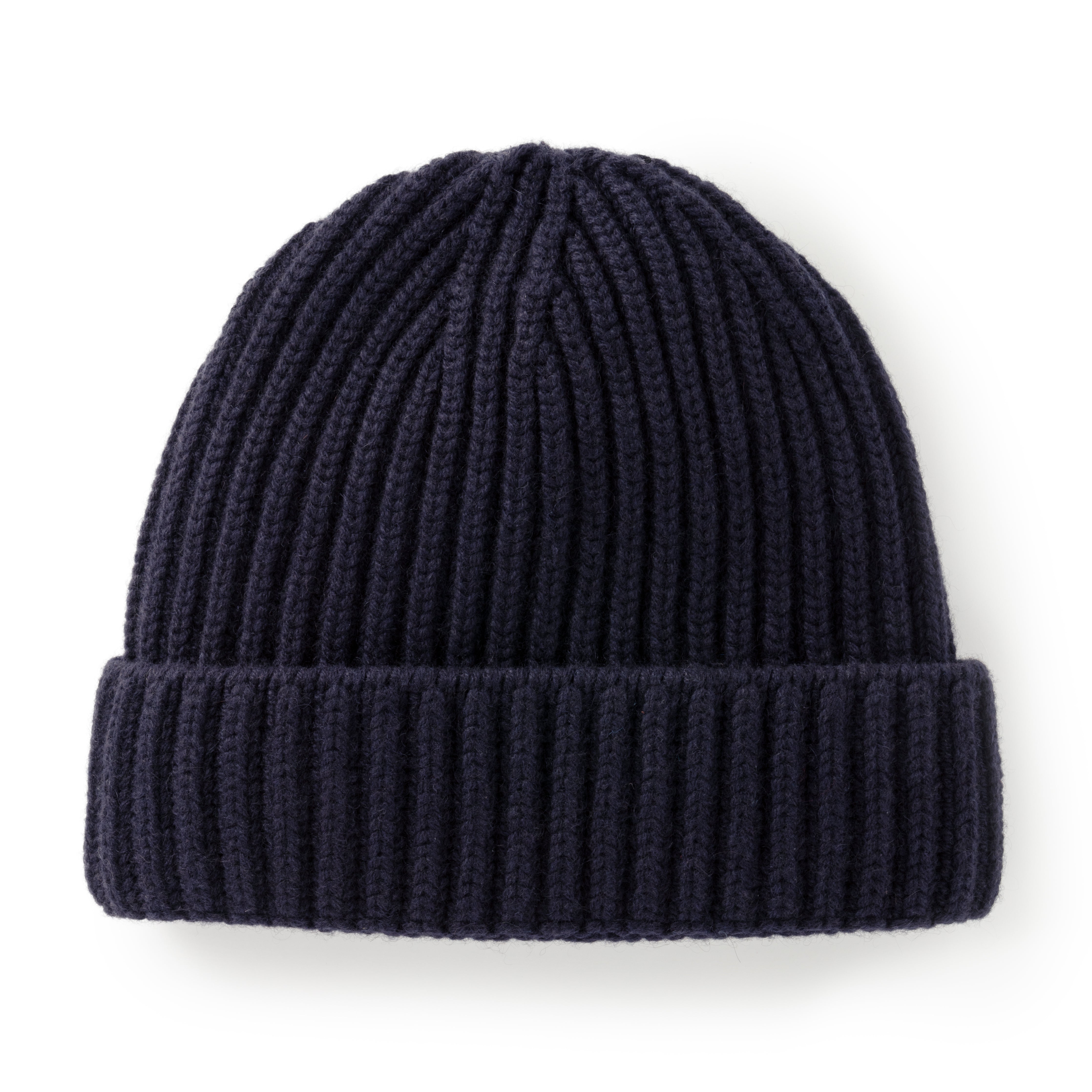 Space Ribbed Cashmere Beanie - Emma Willis