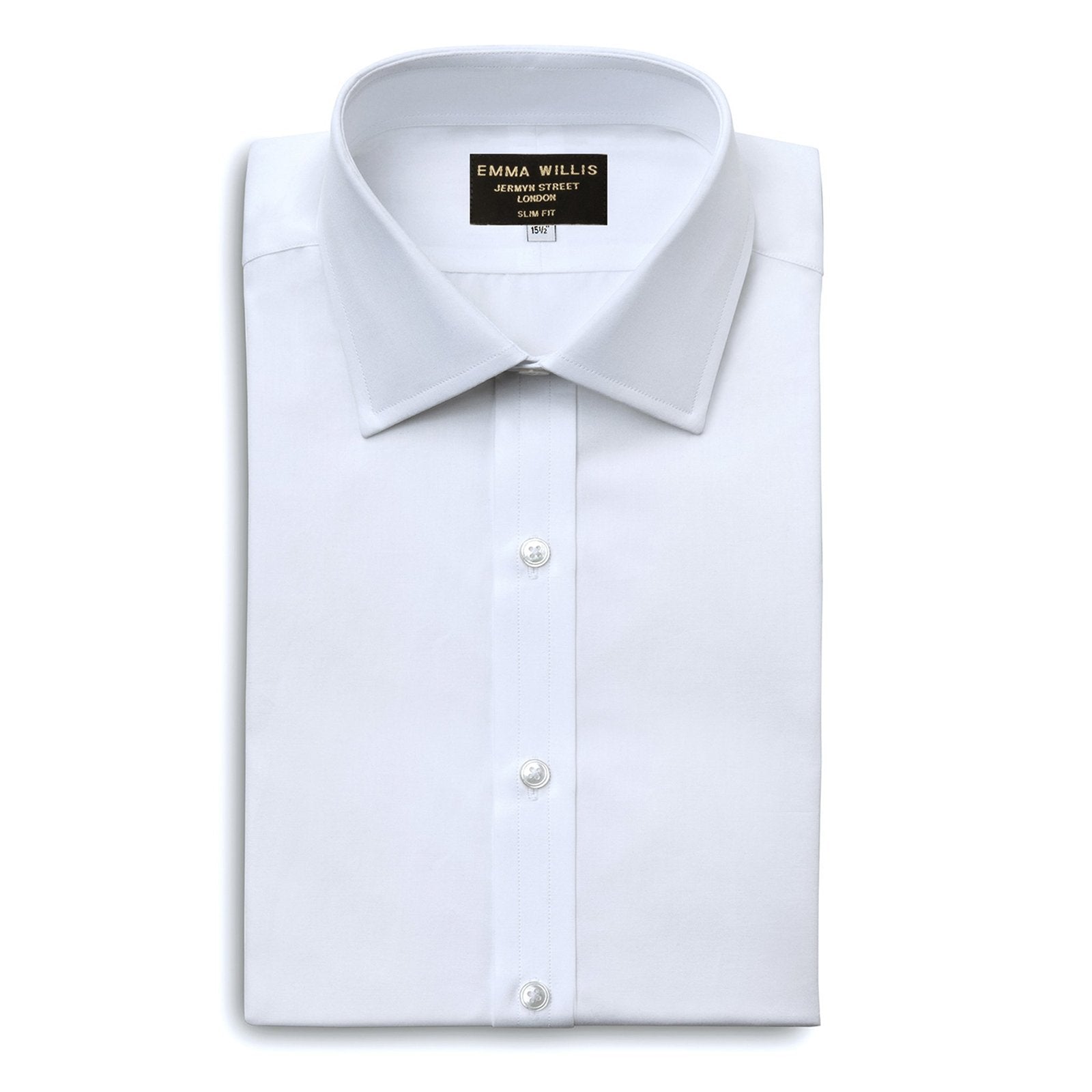 White Authentic Sea Island Cotton Shirt freeshipping - Emma Willis